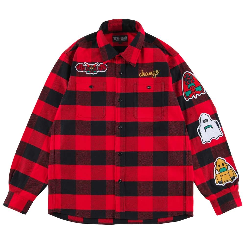 Amazon.co.jp: ゲッターロボ/ゲッターロボネルシャツ (L) : ファッション